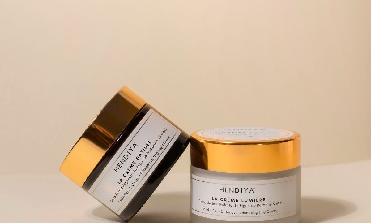 Duo crème de jour et crème de nuit Hendiya® bio : La Crème Lumière et La Crème Satinée