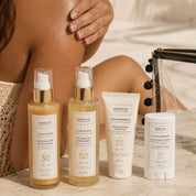 Application des soins solaires du Coffret d'Été Hendiya