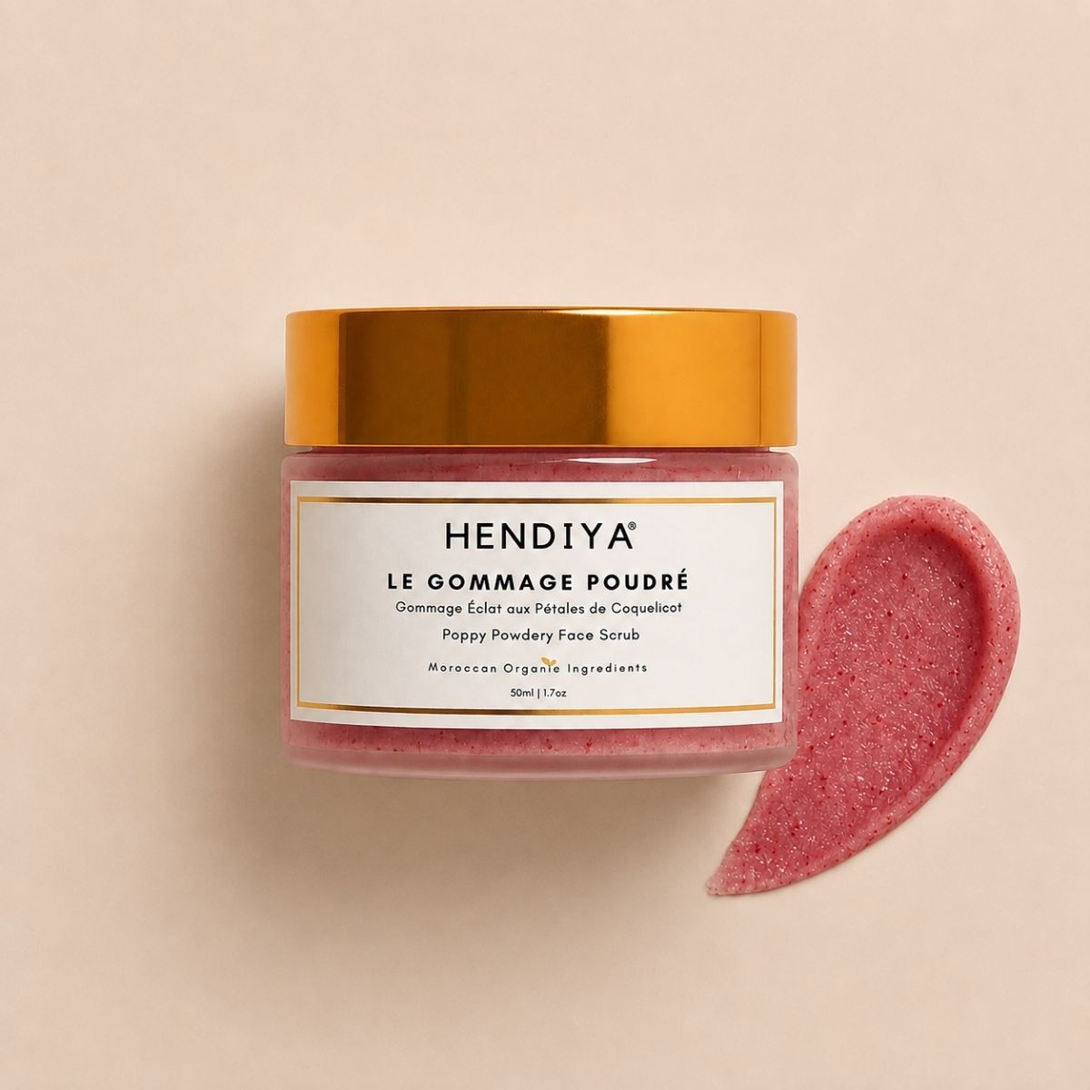 Le Gommage Poudré by Hendiya, organic poppy powder face scrub