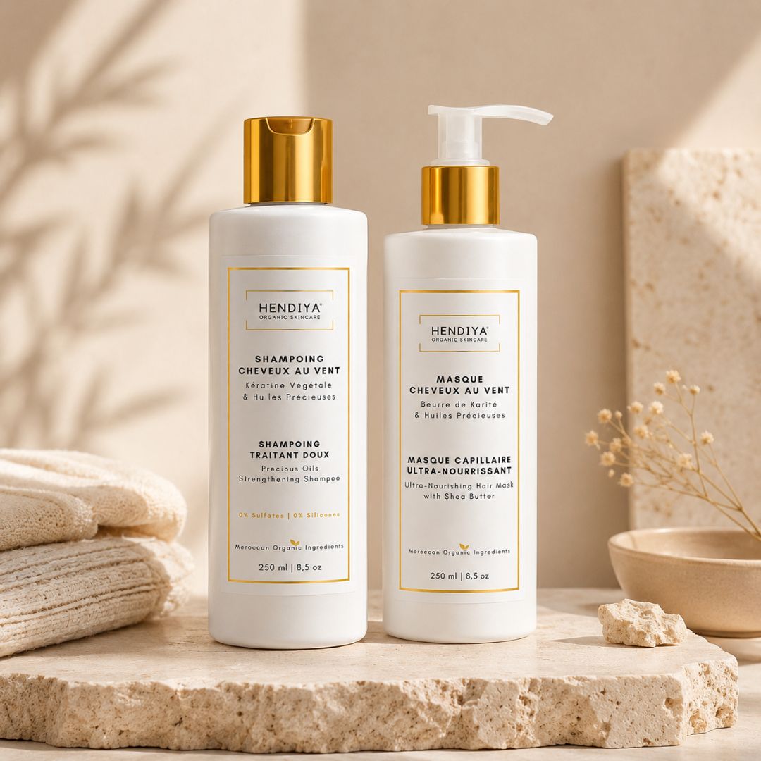Masque Cheveux au Vent - Masque Capillaire Ultra-Nourrissant au Beurre de Karité & Huiles Précieuses